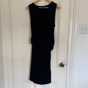 All Saints Black One Shoulder Dress